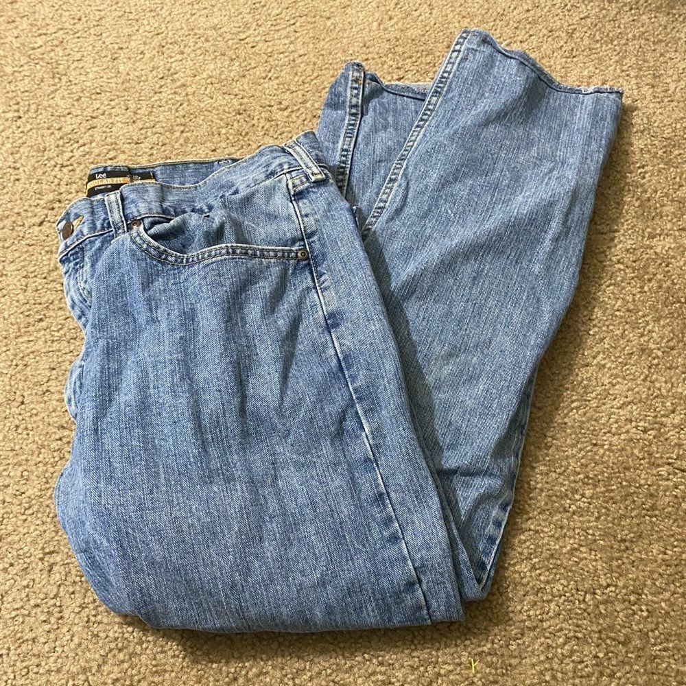 Lee Straight Leg Blue Jeans